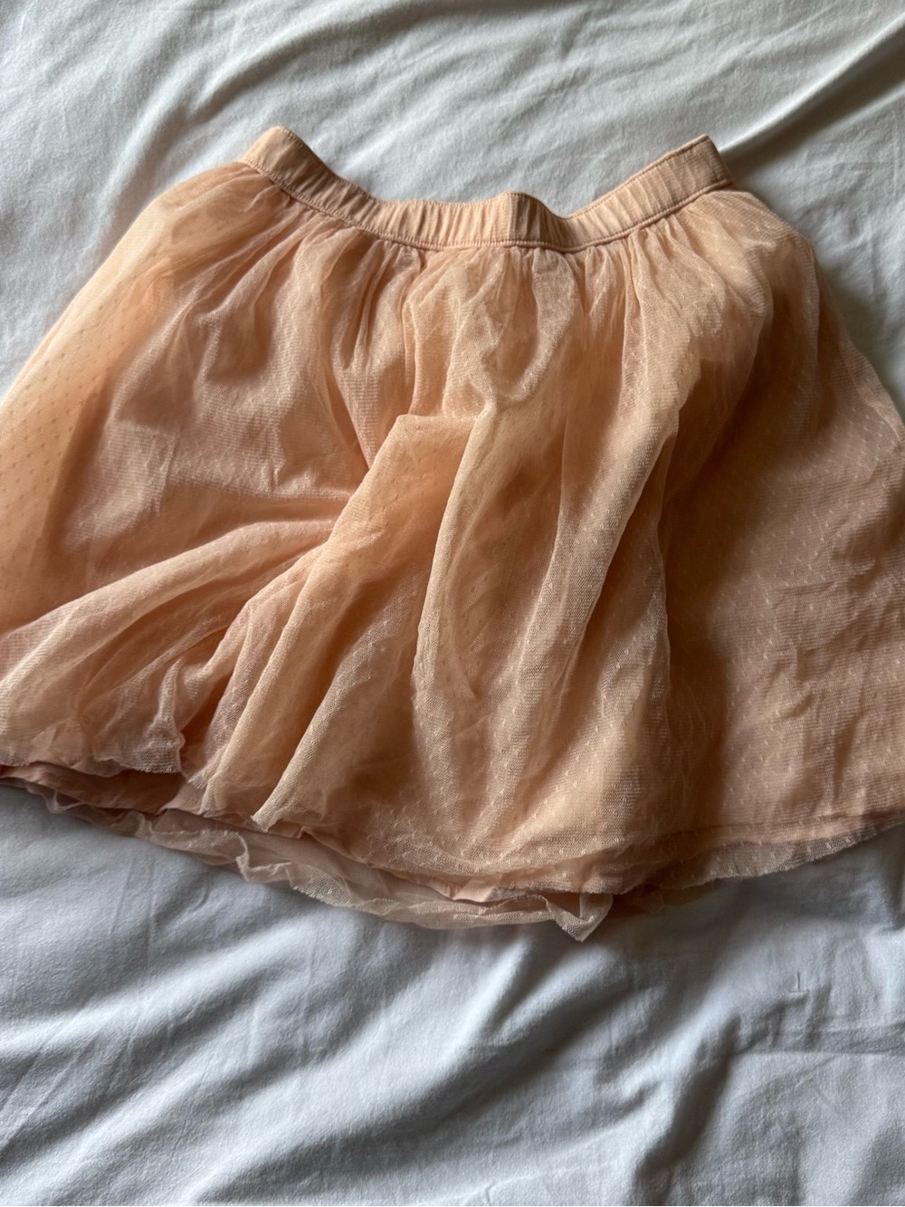 Abercrombie & Fitch Peach Tulle Circle Skirt